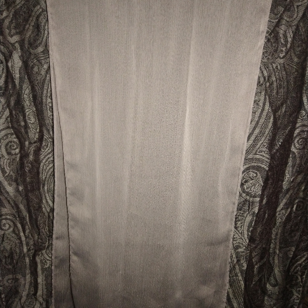 sheer Satin grey scarf